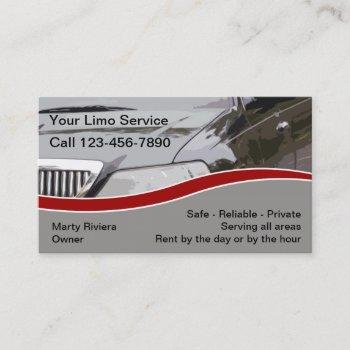 limo service business cards