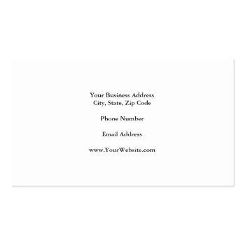 Small Linen Trendy Minimalist Professional Business Card Back View