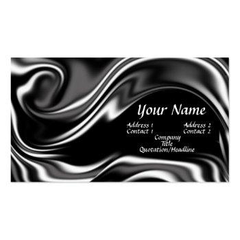 Small Liquid Metal Business Card Front View