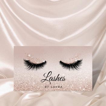 long lash extension makeup artist business card