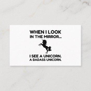 look i see a badass unicorn business card