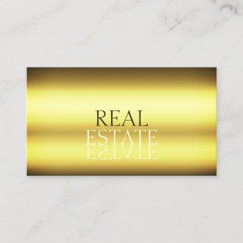 luxury gold stylish mirror font professional business card