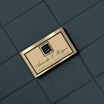 luxury services interior design event wedding gold business card