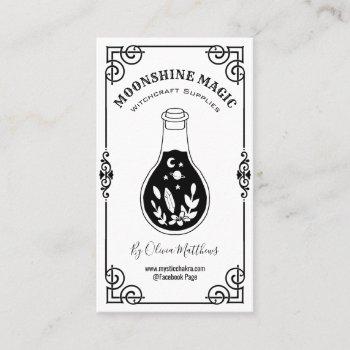 magic potion white witchcraft business card