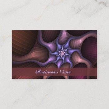 magical shiny abstract colorful fractal own name business card