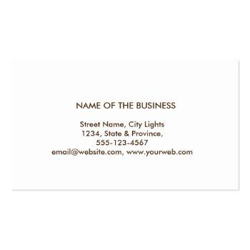 Small Mandala Damask Yoga Meditation Holistic Massage Business Card Back View