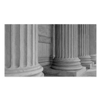 Small Marble Columns Business Card Front View
