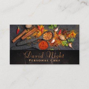 marble food design personal chef catering  business card