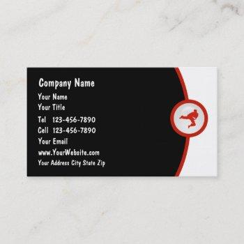 martial arts business card
