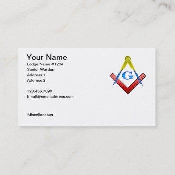 masonic business card 1