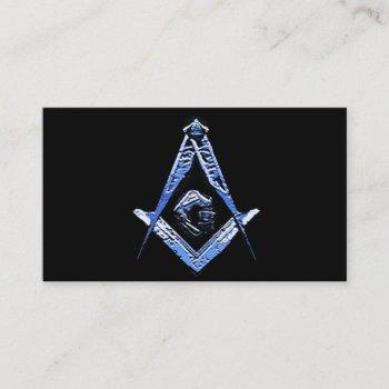 masonic minds (blue) business card