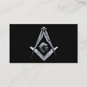 masonic minds (silvery) business card