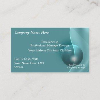 massage business cards
