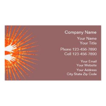 Small Massage Business Cards Front View