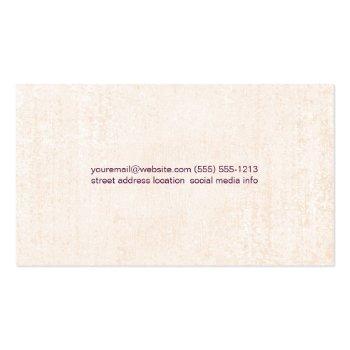 Small Massage Therapist | Bamboo Icon Business Card Back View