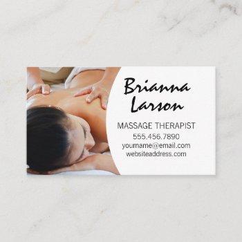 massage therapist | massage session  business card