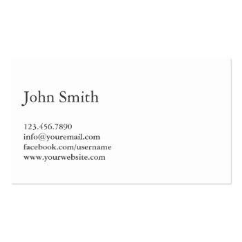 Small Massage Therapy Simple Handwritten Business Card Back View