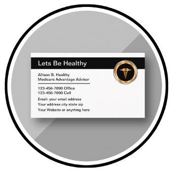 medical advisor healthcare theme business card