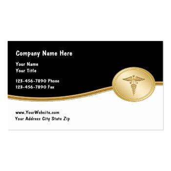 Small Medical Business Cards Front View