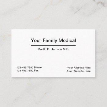 medical doctor office appointment combination business card