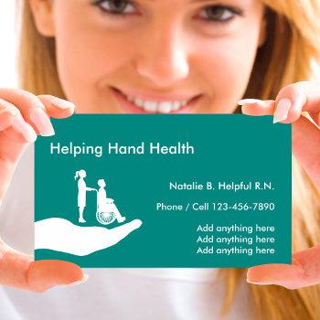 medical nurse home health business card