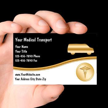 medical transport business cards