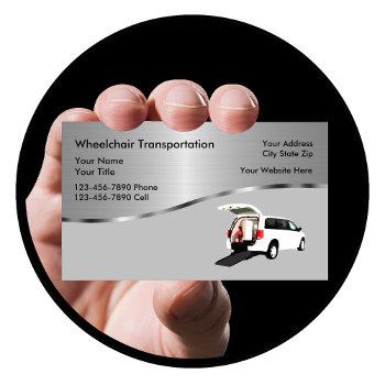 medical wheelchair transport business cards