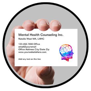 mental health counseling psychotherapy business card