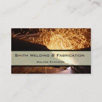metal fabrication and welding business card