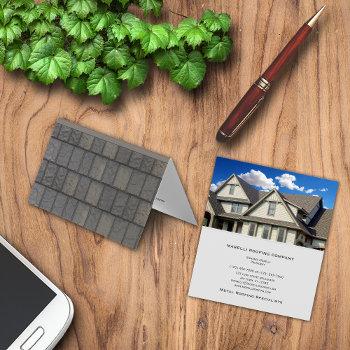 metal roofing company business card