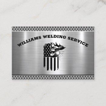 metal welding fabricator contractor qr code business card