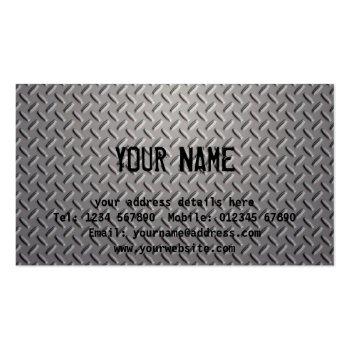 Small Metallic Business Card Back View