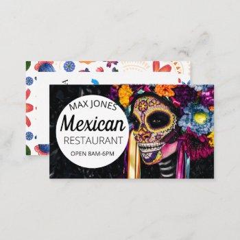 mexican food fruit deli market craft day of dead b business card