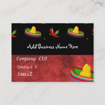 mexican restaurant business card