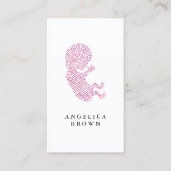 Small Midwife Doula Business Card Front View