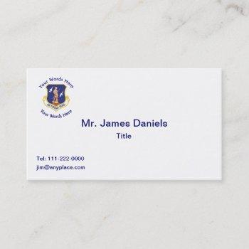 military business card