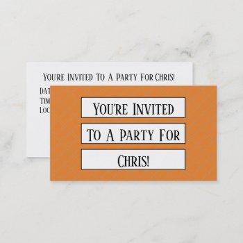 mini party invitation reminder template
