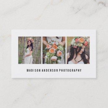 minimal | photography business cards