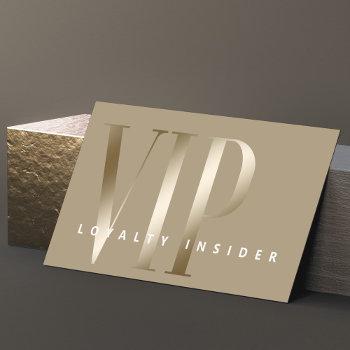 minimal sheer & luxury shine gold vip loyalty card
