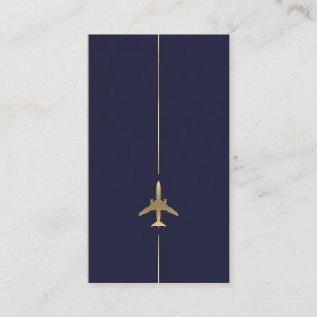 minimalist aviation business card