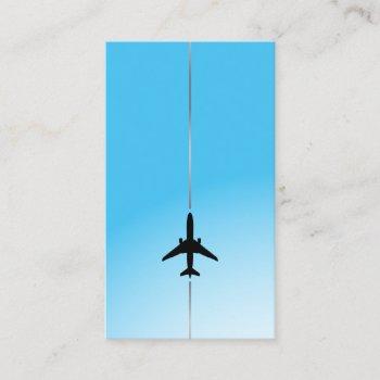 minimalist aviation business card