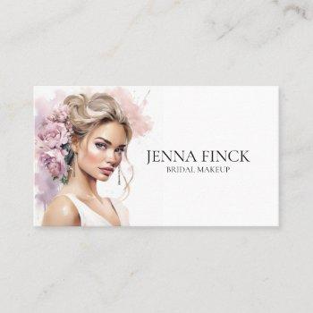minimalist bridal makeup artist mua  business card