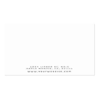 Small Minimalist Earring Display Business Card Back View