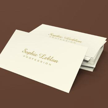 minimalist elegant basic simple plain business card