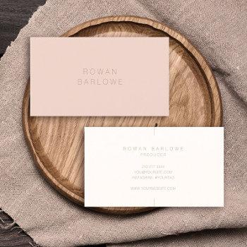 minimalist elegant stylish understated typography business card