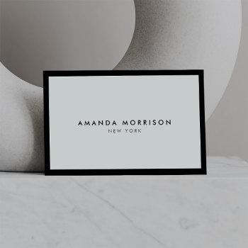 minimalist luxury boutique black/gray business card