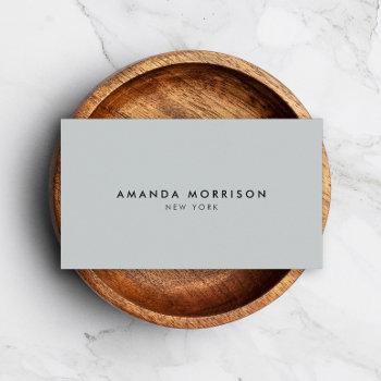 minimalist luxury boutique gray business card