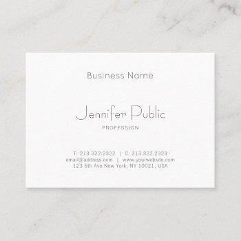 minimalist modern professional elegant template business card