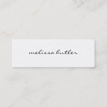 minimalist modern stylish mini business card