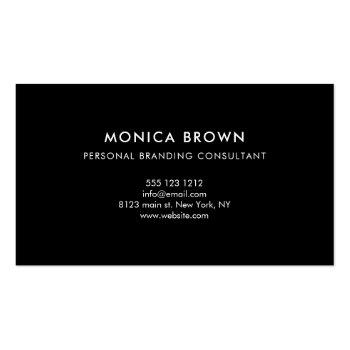 Small Minimalist Professional Corporate Black And Blush Business Card Back View
